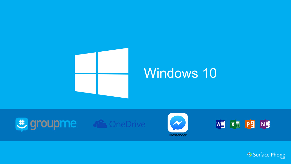 Microsoft groupme onedrive office facebook messenger si aggiornano - surface phone italia