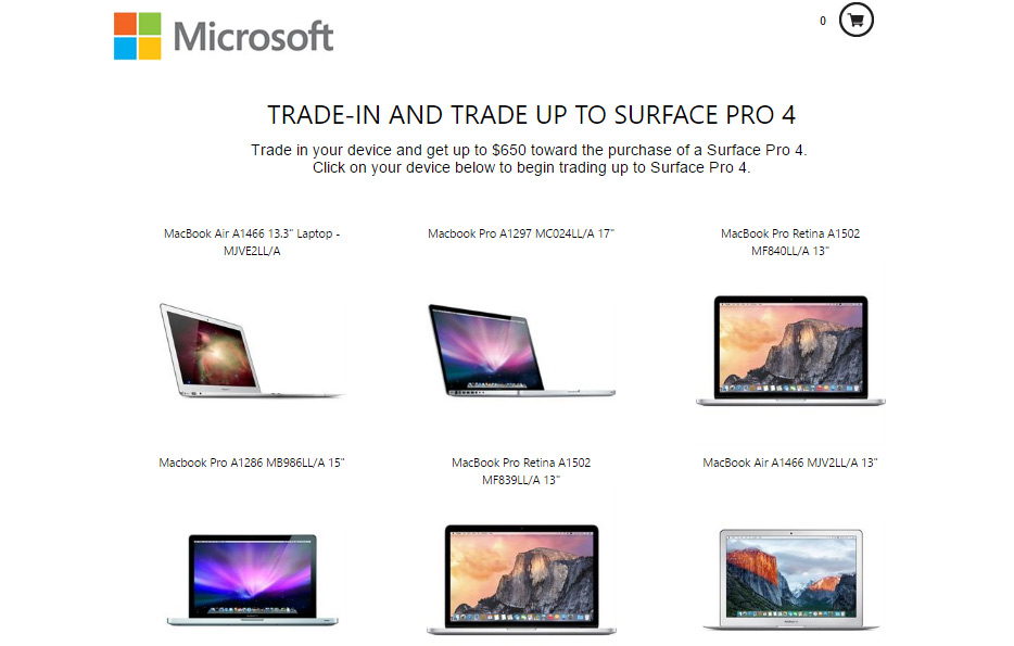 microsoft store scambia macbook air con surface pro 4 - surface phone italia