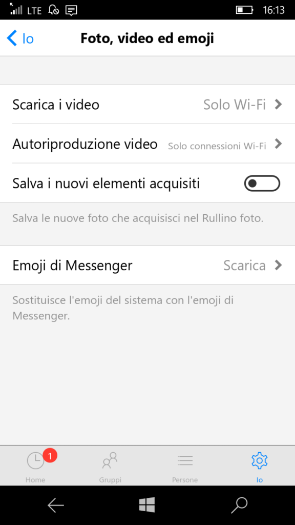 Messenger (stabile) si aggiorna alla versione 99.701.24366 su Windows 10 mobile