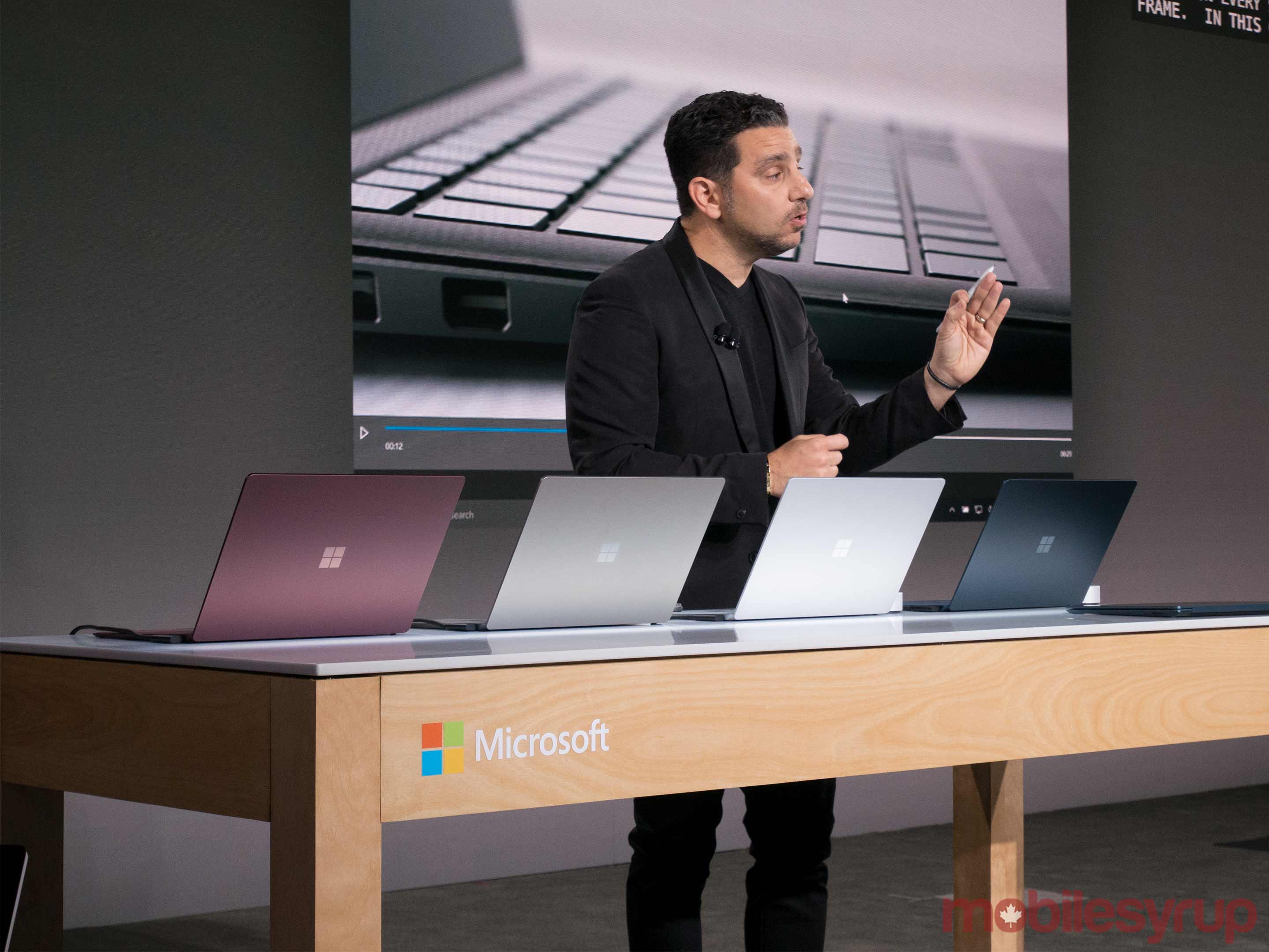 Panos Panay and Surface Laptop