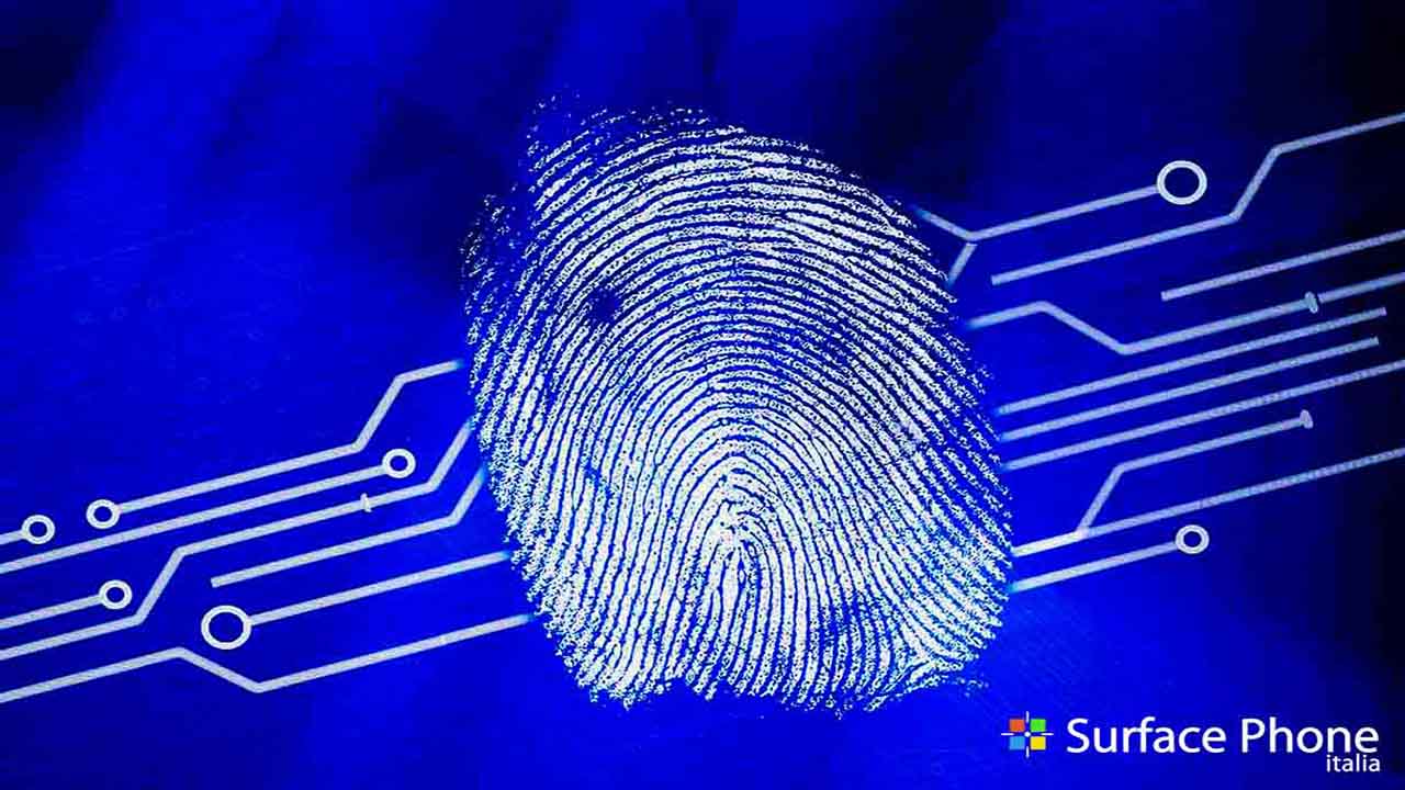 Fingerprint sensore Sufarce Phone Italia