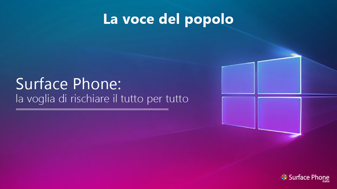 surface phone voglia di rischiare - surface phone italia