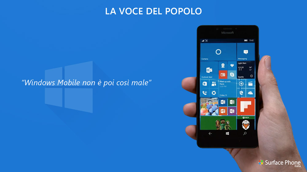 windows mobile non e cosi male - surface phone italia