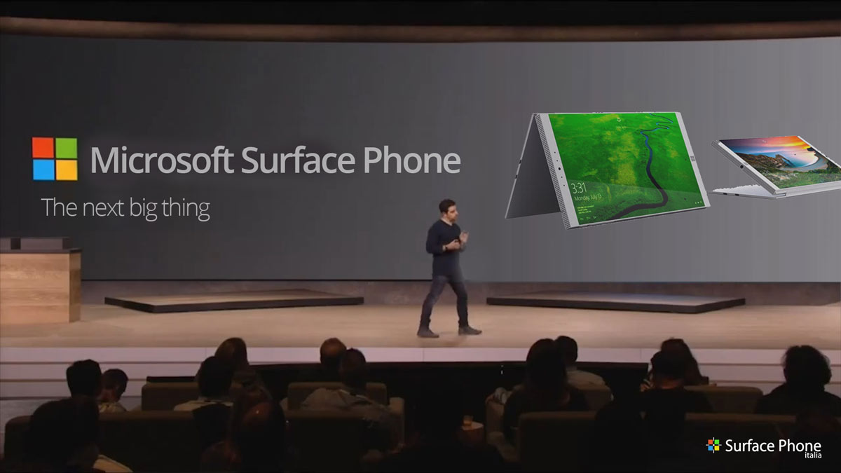 microsoft surface phone presentation - surface phone italia