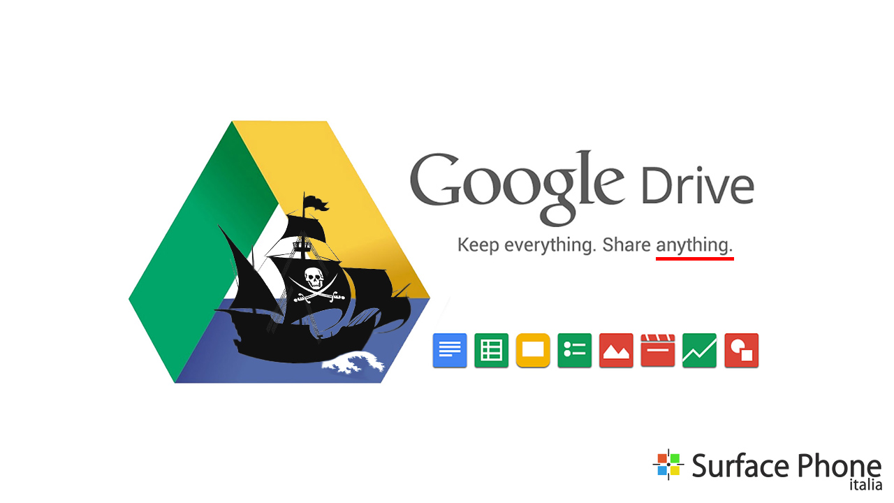 Google-Drive-Pirateria-Surface-Phone-Italia