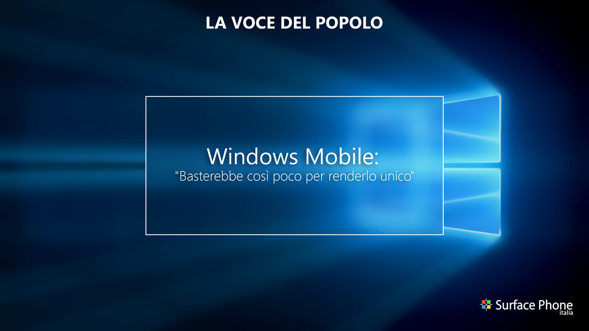 windows mobile la voce del popolo surface phone italia