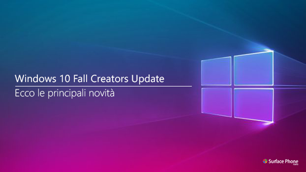 windows 10 fall creators update novita surface phone italia
