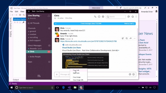 Visual Studio Live Share - Surface Phone It