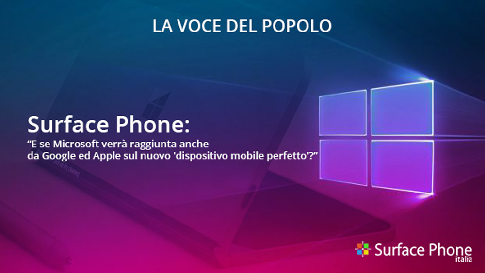 SURFACE PHONE la voce del popolo microsoft apple surface phone italia