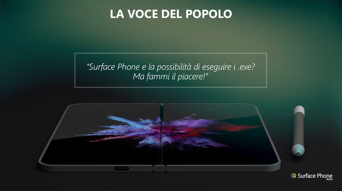 surface phone e i .exe la voce del popolo - surface phone italia