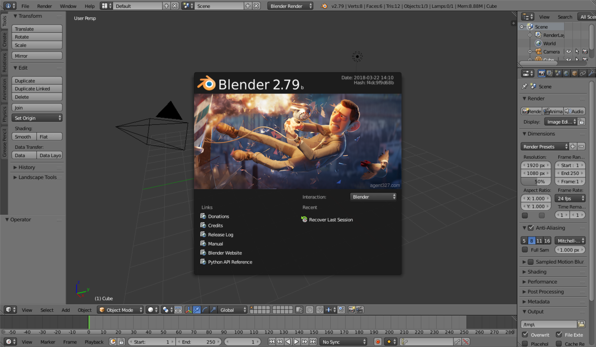 blender 3d animation software system requirements