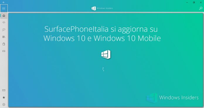 surfacephoneitalia si aggiorna su windows 10 windows 10 mobile windows insiders italia