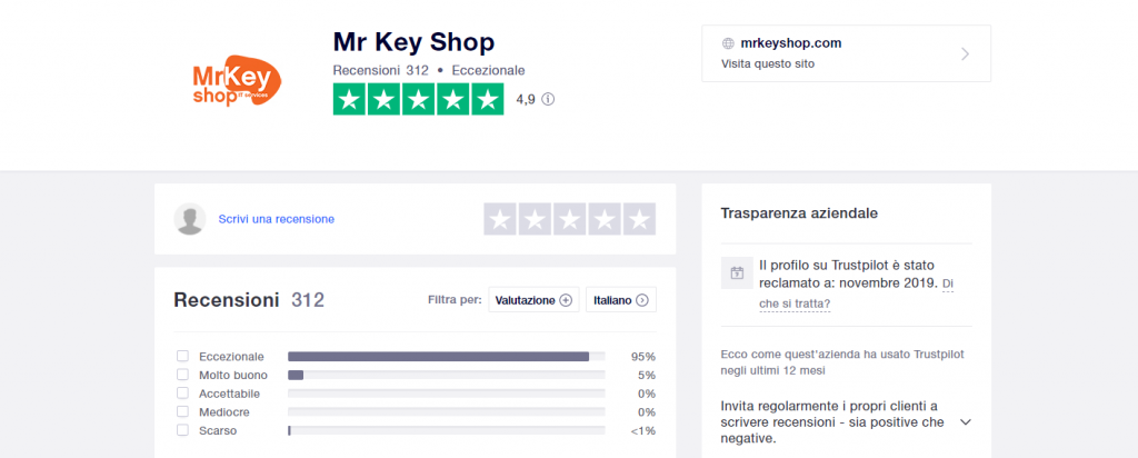 Mr Key Shop Trustpilot rev